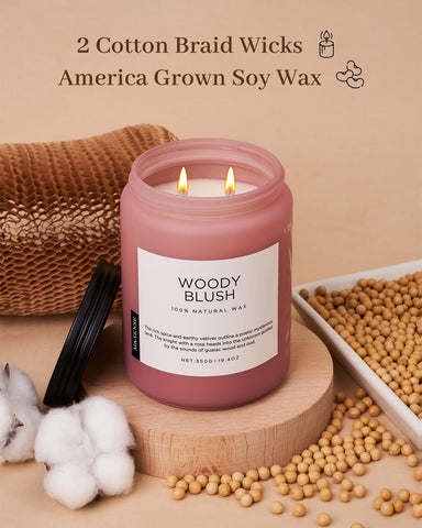 M&SENSE soy-vegetable wax blend delivers smooth melt with long-lasting scent.