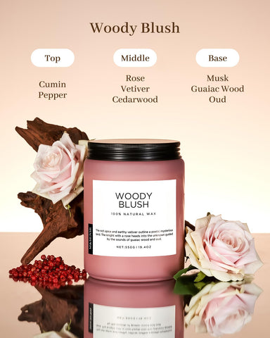 M&SENSE two cotton wicks promote clean, even burn and steady fragrance.