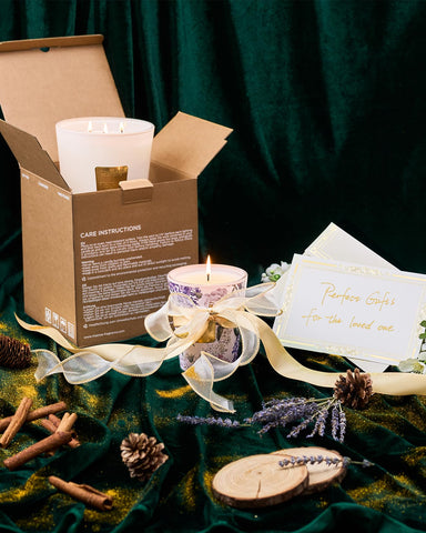 M&SENSE Jasmine candle uses natural wax blend for slow, even burn.