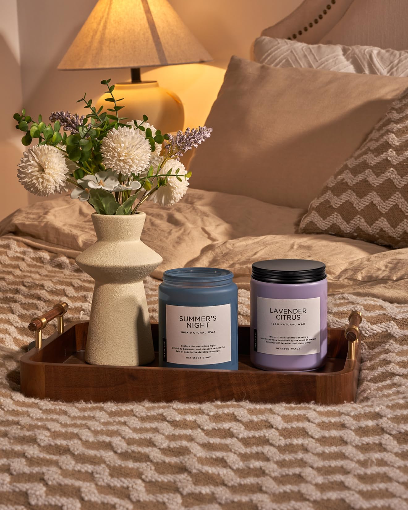MSENSE long-lasting candle offers 90 to 110 hours of burn time.