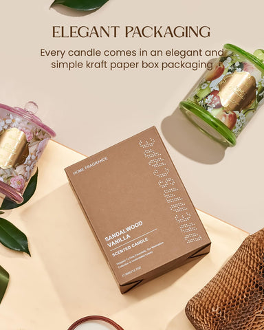M&SENSE Peony Blush lit candle creates a soothing ambient glow