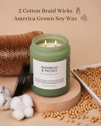 M&SENSE room-filling candle in a cozy living space
