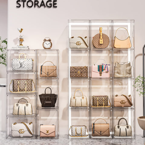 MSHOMELY magnetic door enables easy access to handbags and accessories.