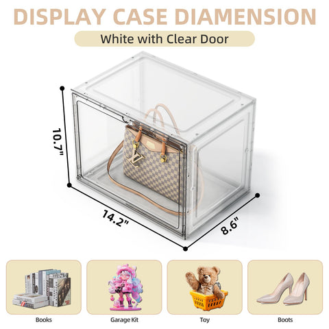 MSHOMELY purse organizer white frame complements decor while keeping bags tidy