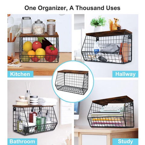 MSJGA foldable wall-mount storage solution saves space and improves organization.