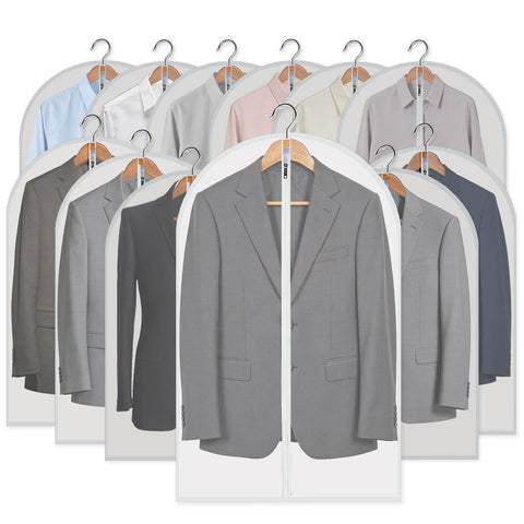 MsKitchen garment bag with clear visibility for quick outfit checks.