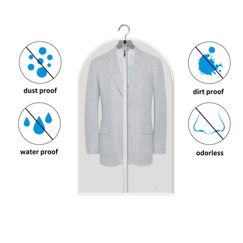 MsKitchen garment bag uses translucent PEVA for easy identification.