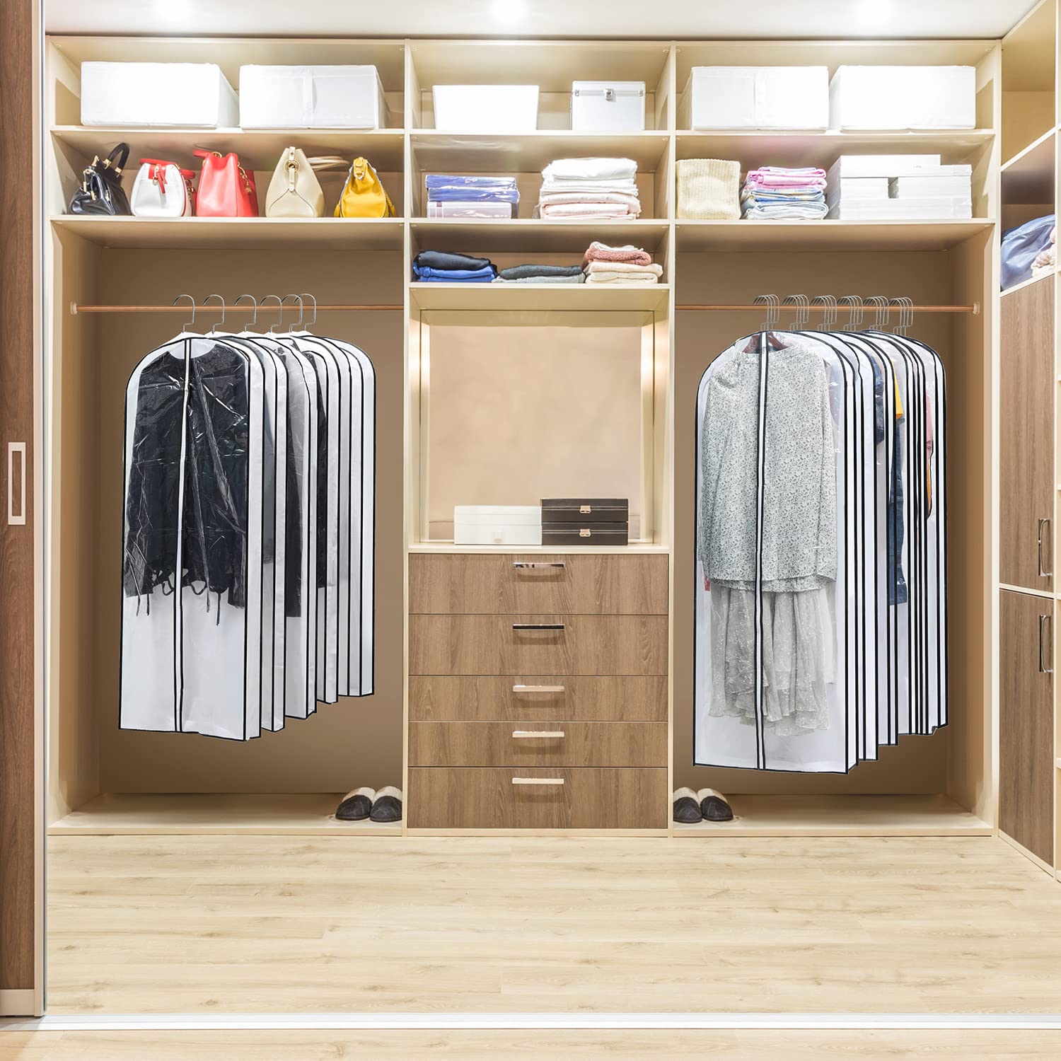 MsKitchen long coat storage using 24x50 size for winter outerwear