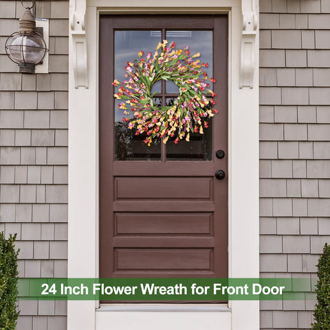MSMUH 24-Inch Spring Wreath packaged compactly for safe shipping