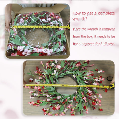 MSMUH easy-clean-durable wreath maintains vibrant look with minimal maintenance