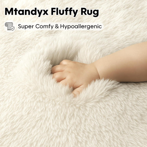 Mtandyx non-slip back with dotted rubber keeps rug in place