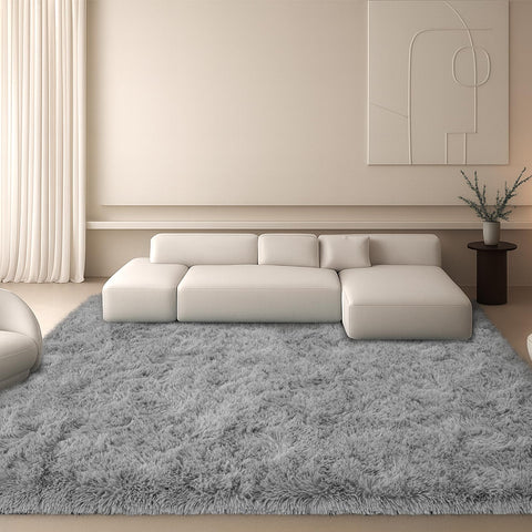 Mtandyx plush rug close-up shows dense pile and softness.