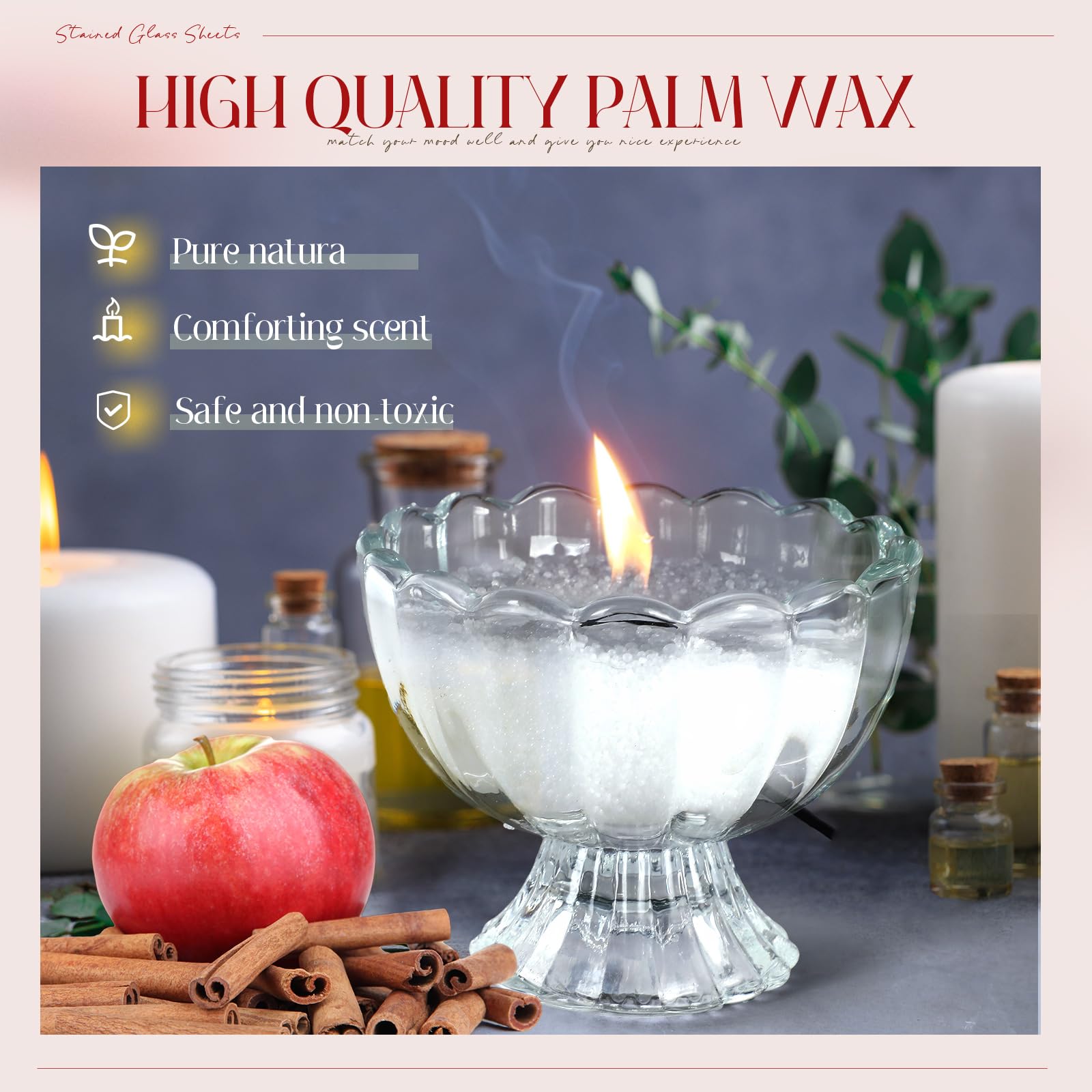 MTLEE Pearled Candle with 50 wicks for versatile DIY setups.