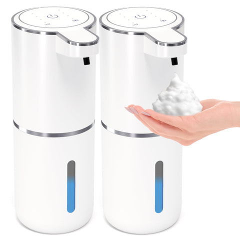 MTYGK 2-pack automatic foaming dispenser front view with sleek, touchless operation.
