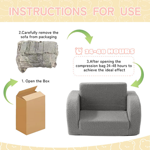 Muamelop dense foam core supports shape while kids sit and lean.