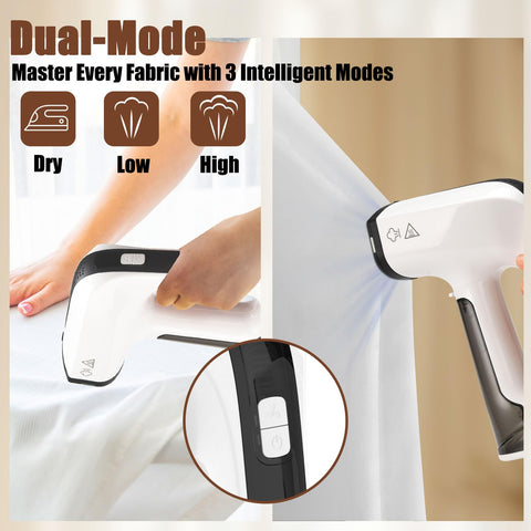 MUBGJI vacuum steamer 160ml tank enables longer sessions.