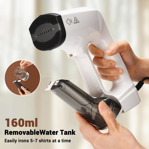 MUBGJI vacuum steamer 30-second heat for quick wrinkles.