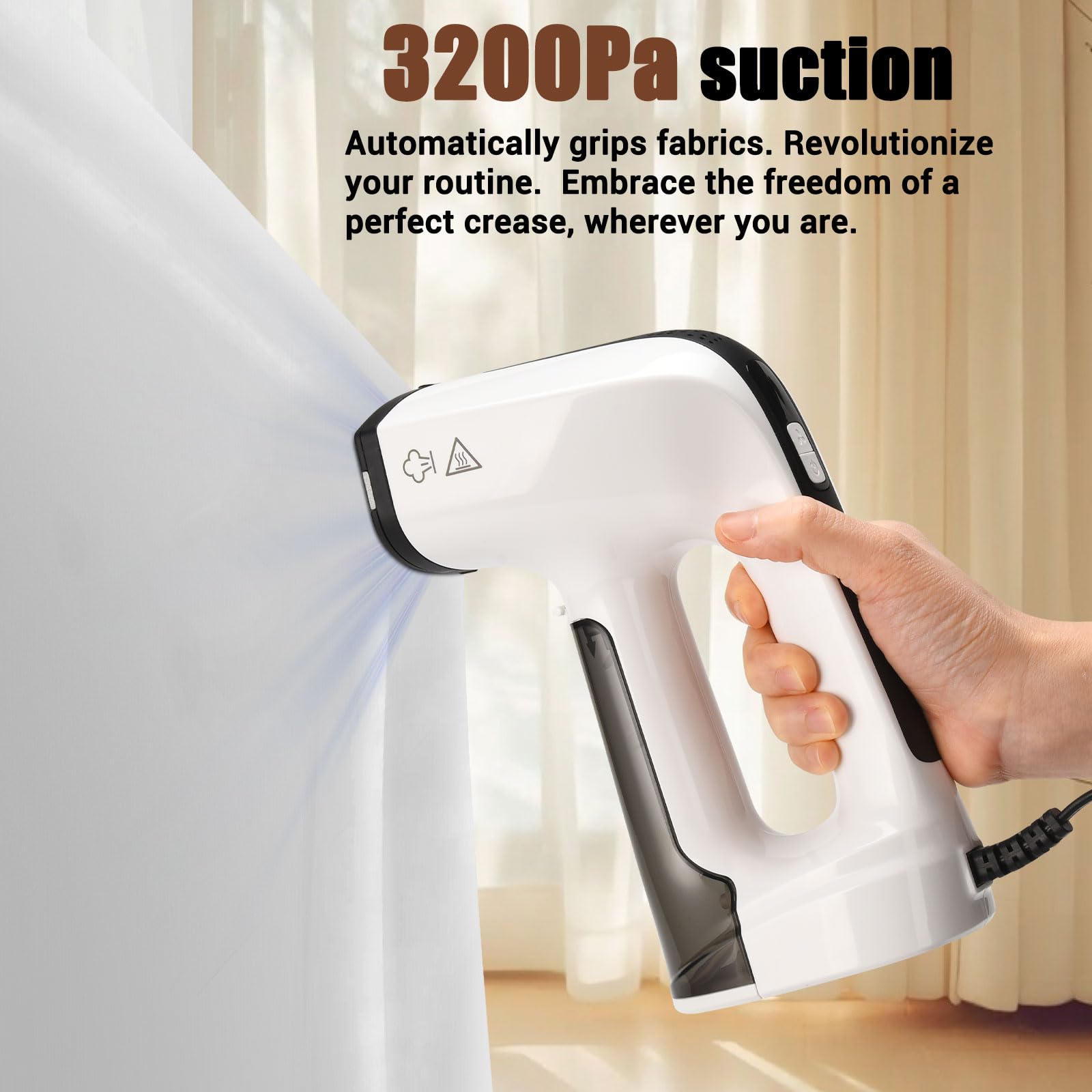 MUBGJI vacuum steamer dual-mode use on cotton and silk.