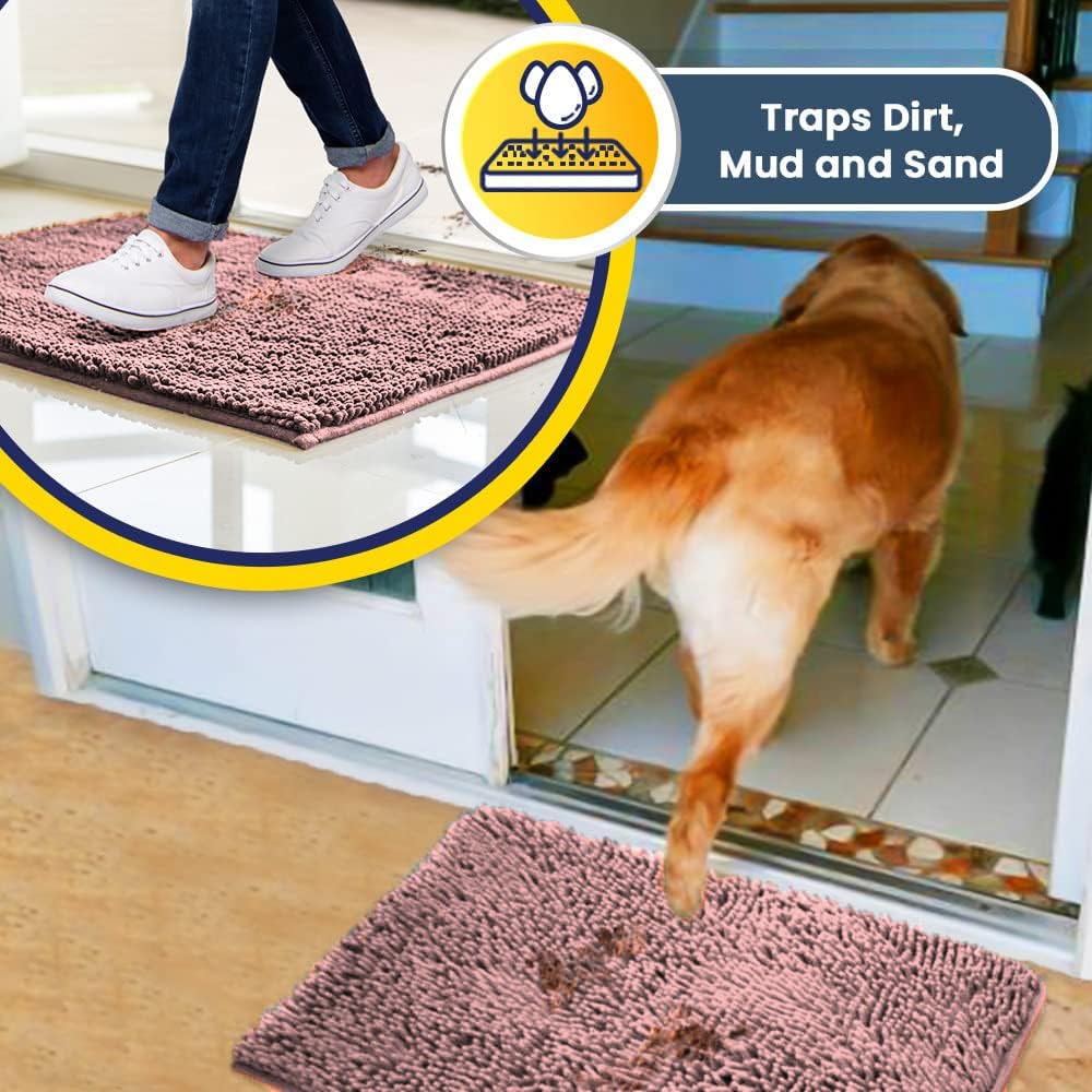 Muddy Mat entryway styling adds practical curb appeal while protecting floors.