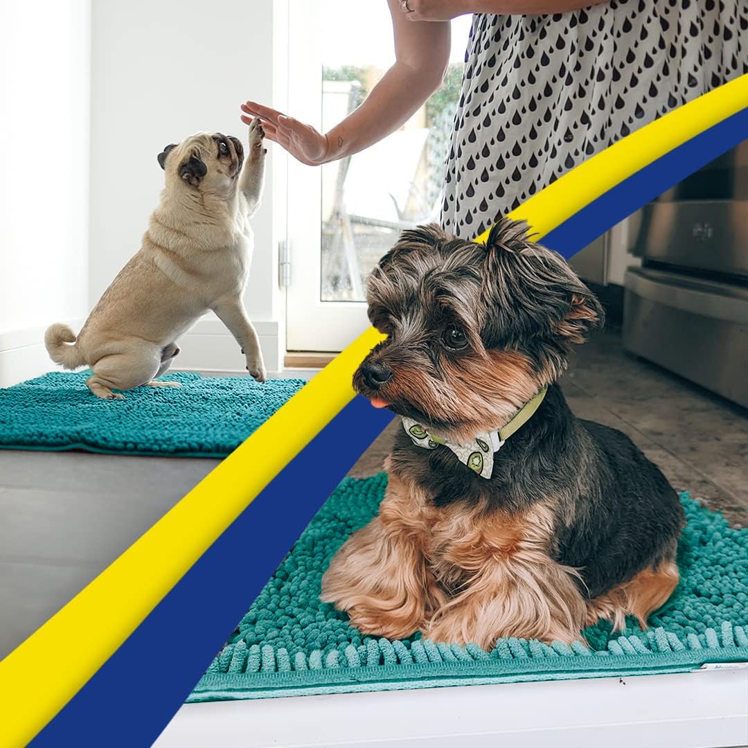 Muddy Mat machine-washable for quick cleanup after pets