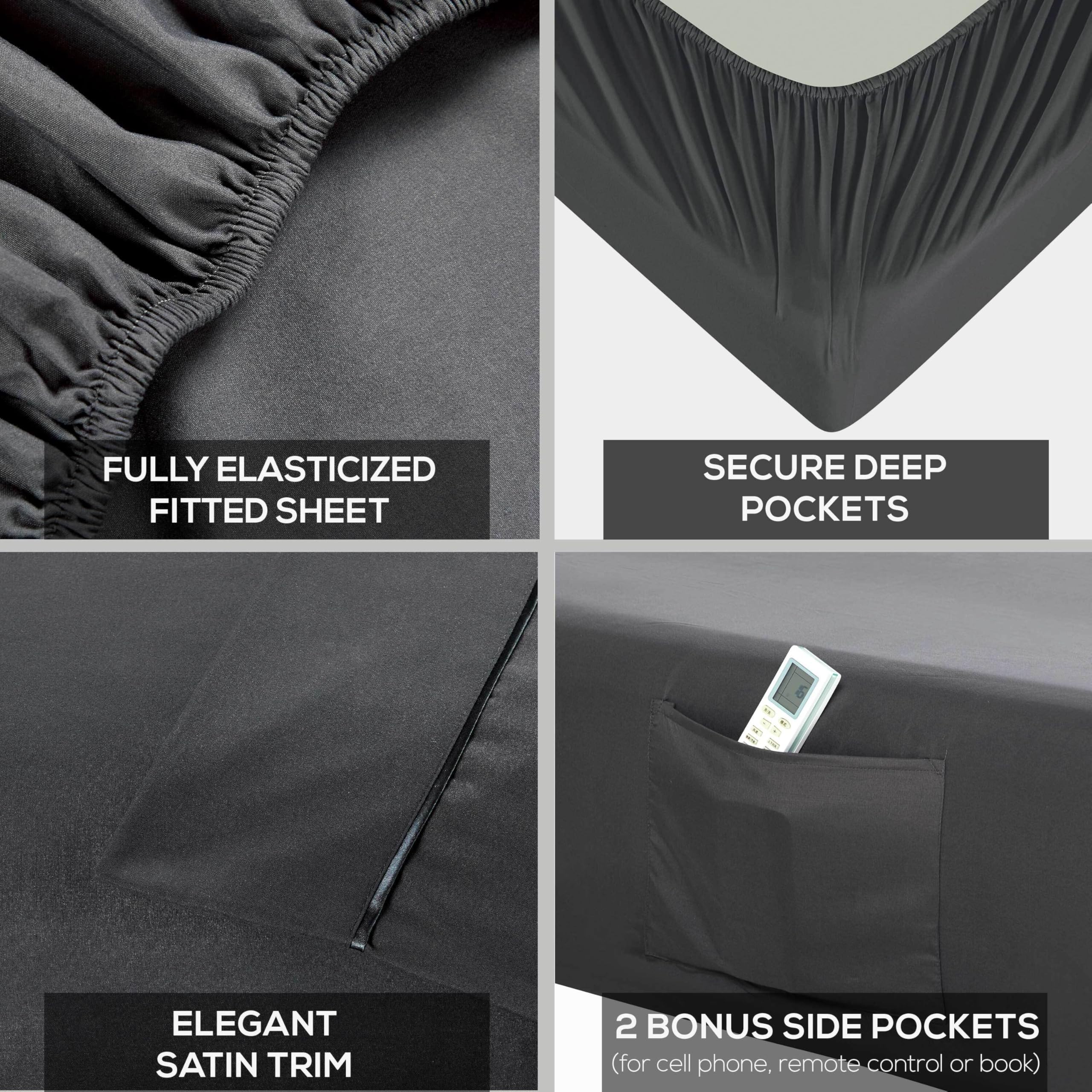 Mueller Home UltraTemp fabric close-up shows soft, breathable fibers.