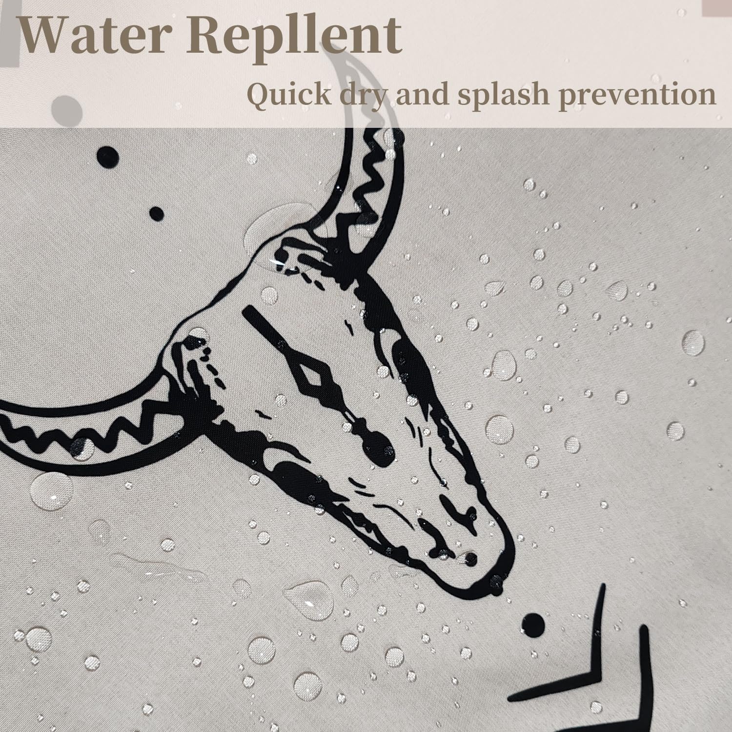 MUGINYU water-repellent coating keeps shower area cleaner and faster-drying.
