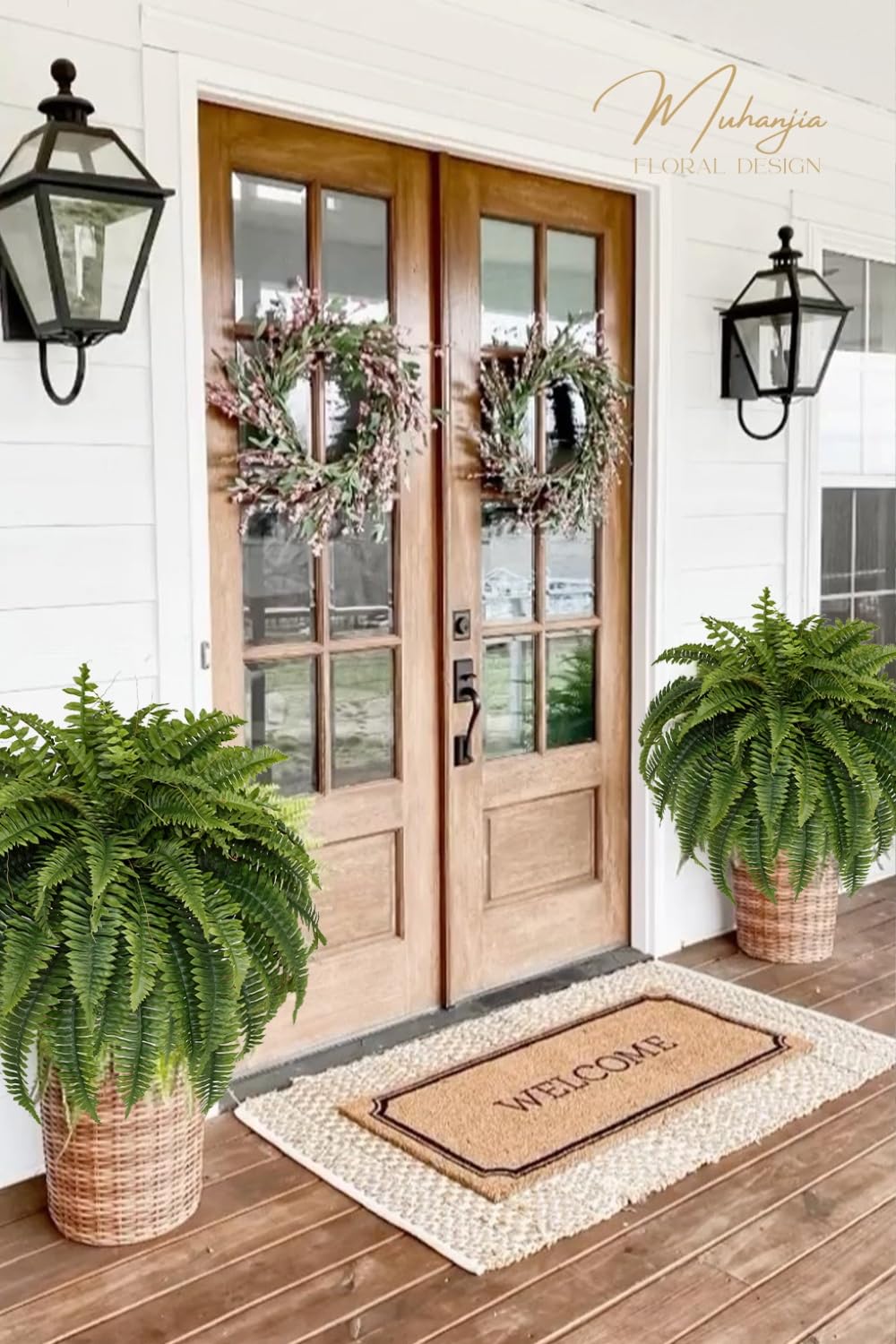 Muhanjia outdoor-uv-resistant fern endures sun for longer display