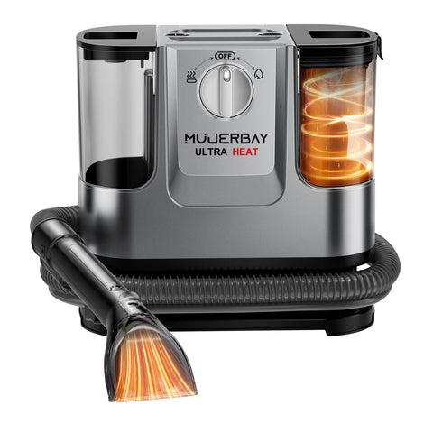 MUJERBAY UltraHeat spot cleaner lifts tough stains on fabrics and neutralizes odors.