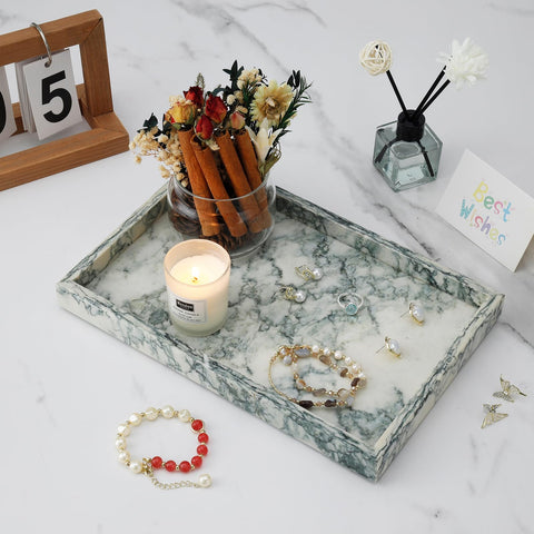 MULWR marble tray on bathroom setup showing organized vanity essentials