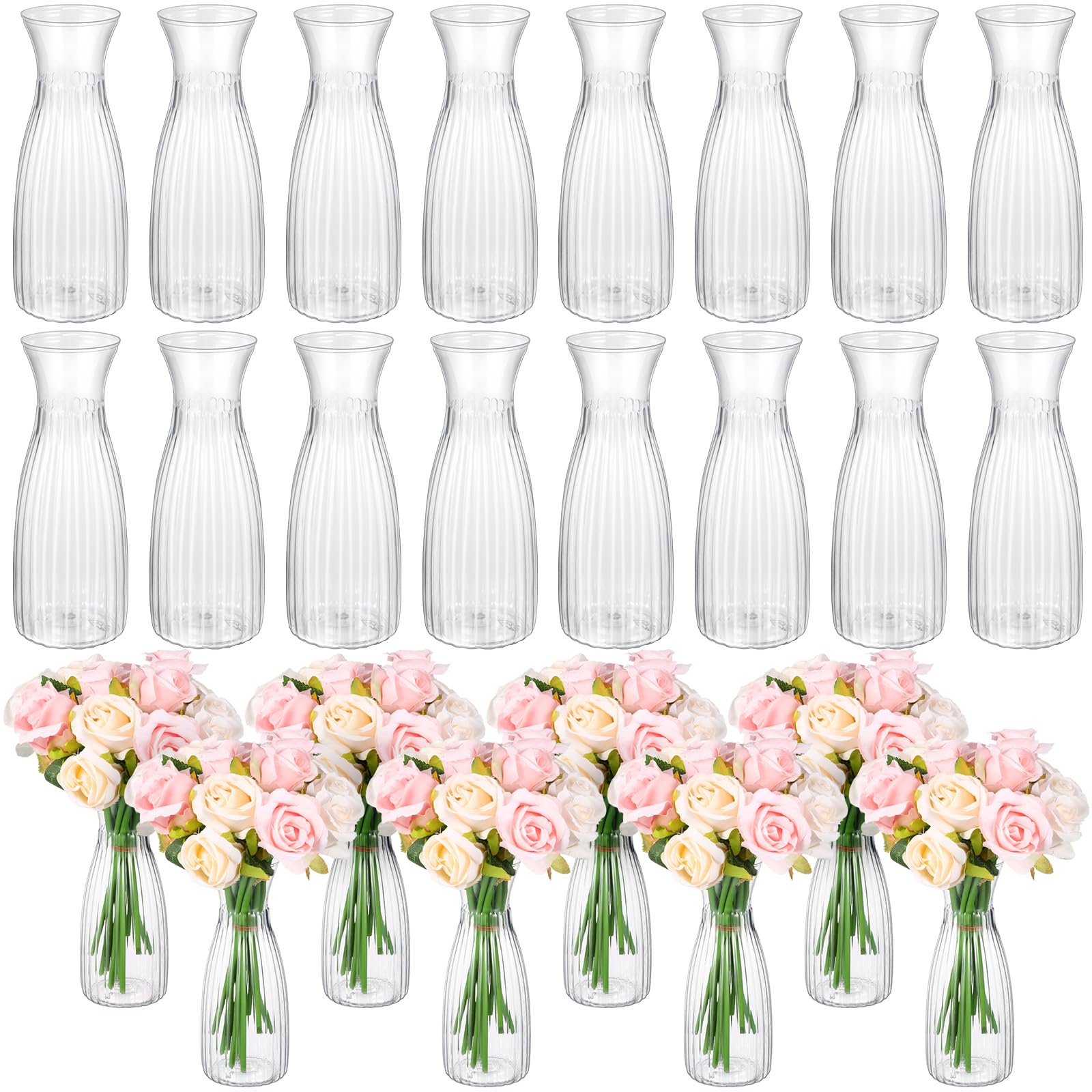 Mumufy bud vase, clear single-stem design for elegant centerpieces