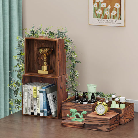MUNNAR buffet risers 5-inch finish the set with compact storage.