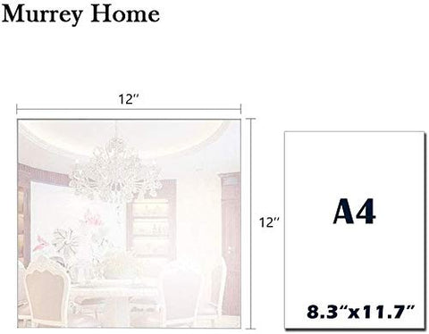Murrey Home 12in mirror tile on walls enables flexible wall-mounted setups.