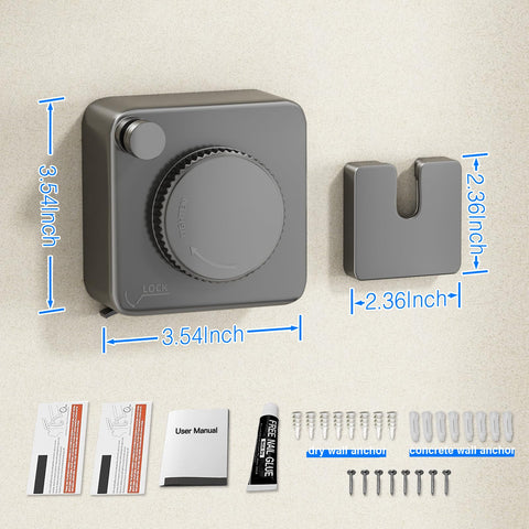 Mustorn easy-install option with glue or drill mounting.