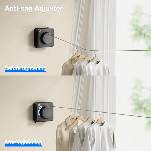 Mustorn heavy-duty 15-1-feet clothesline handles multiple garments