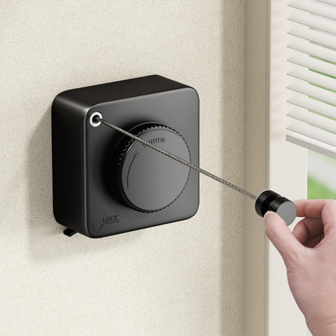 Mustorn retractable clothesline indoors with long reach for fast air-drying