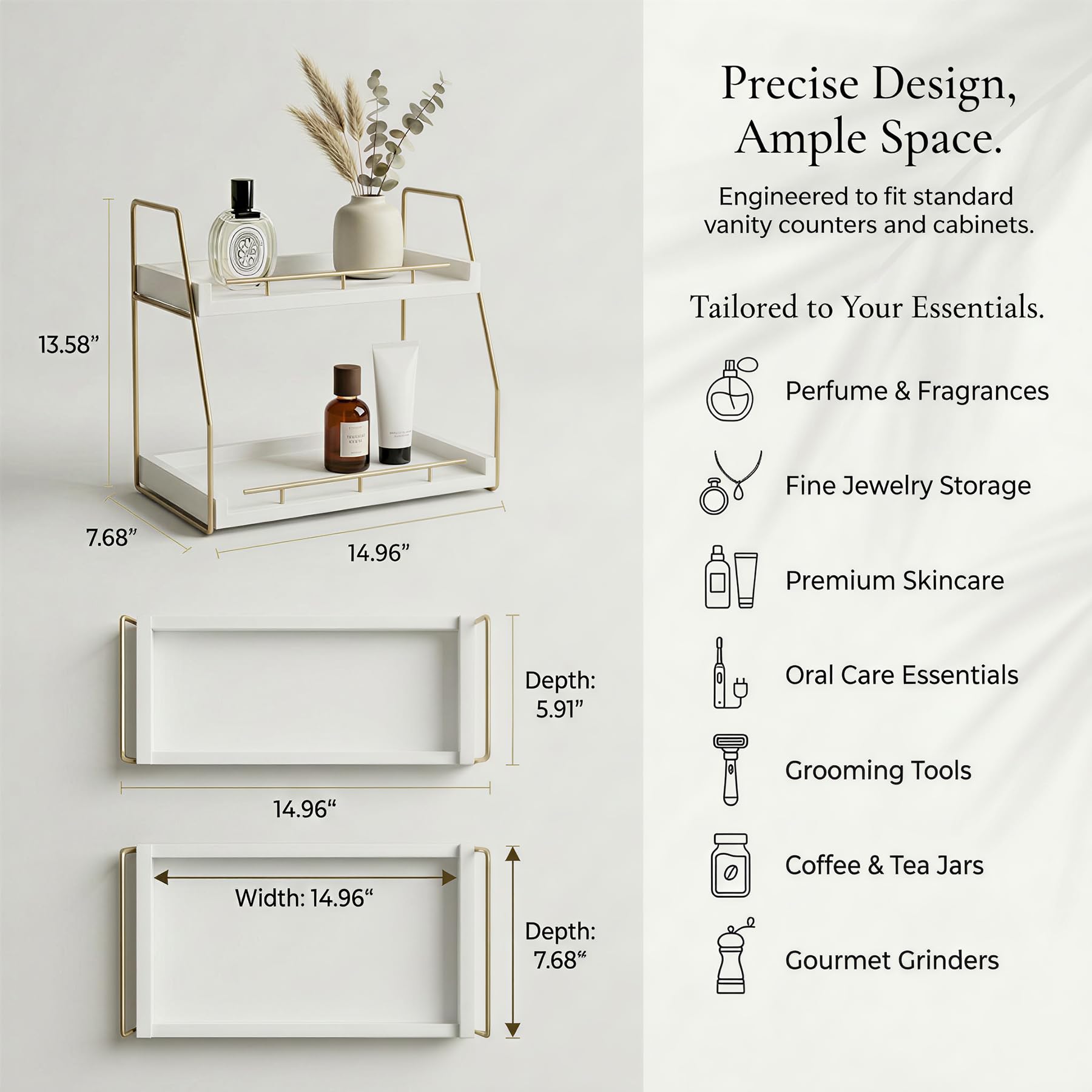 Mustry Mustry open-shelf design displaying skincare and perfume items.