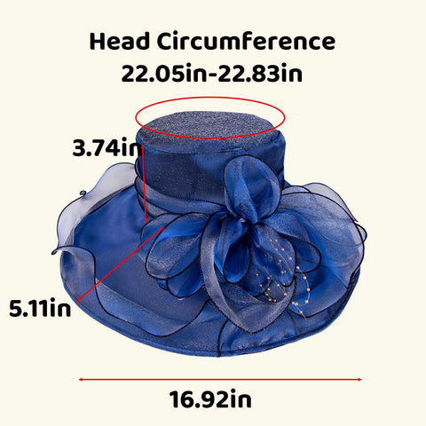 Muswarm Derby Hat styled with dress for tea party.