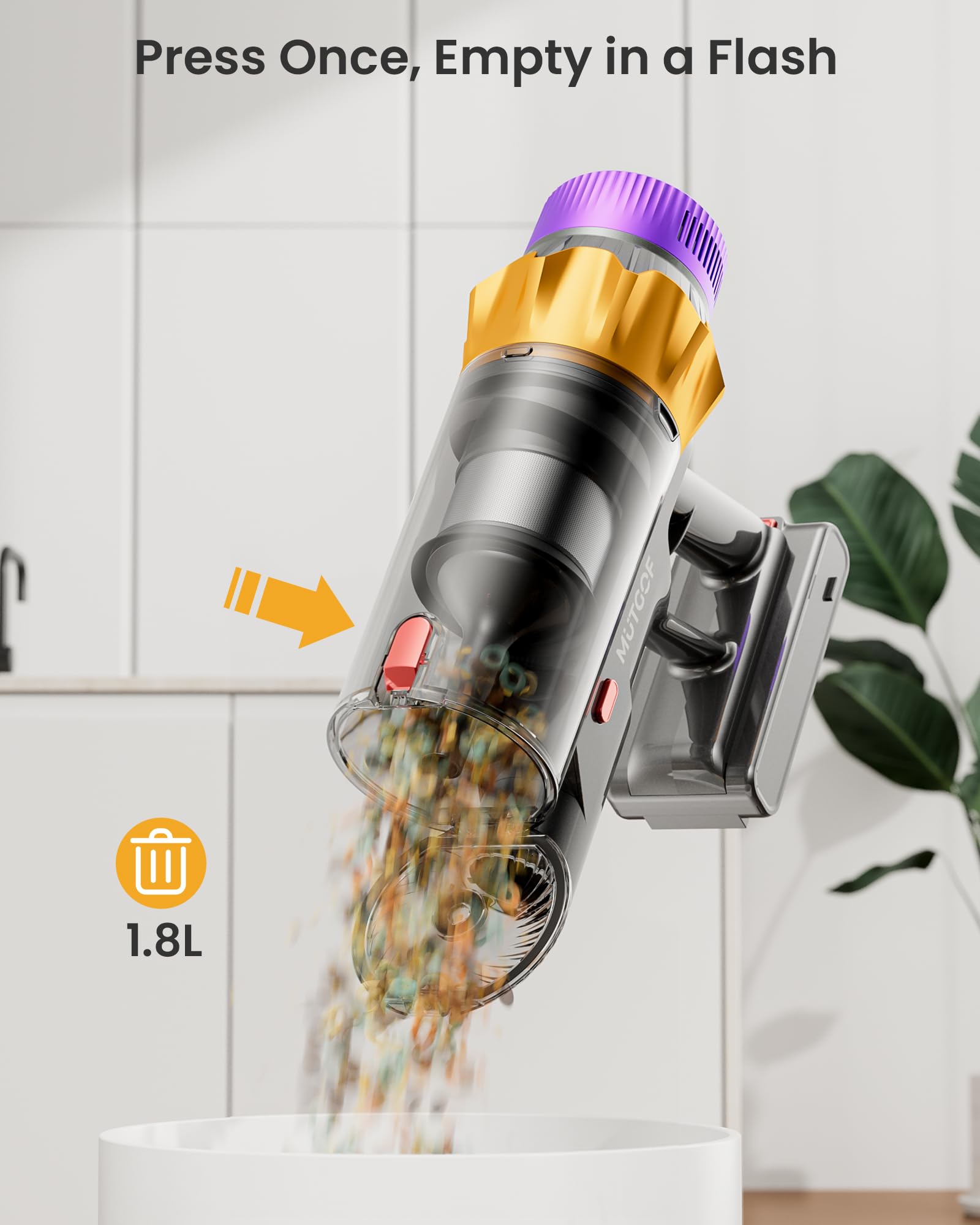 MUTGOF cleaning pet hair across surfaces with reliable performance