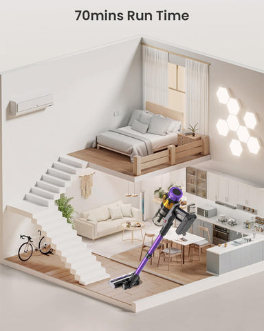 MUTGOF self-standing vacuum design standing upright for easy pause and resume