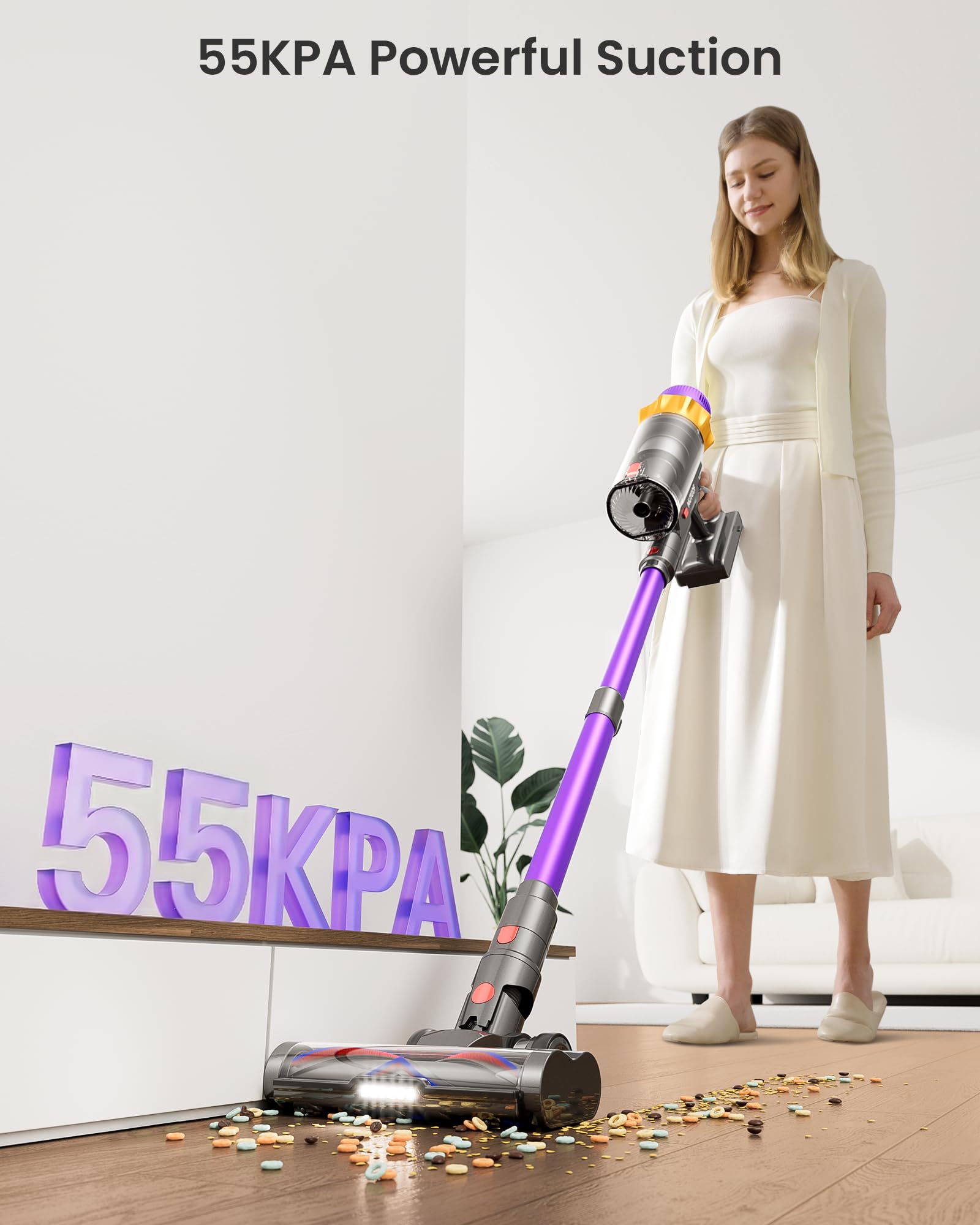 MUTGOF vacuum docked on charging station for convenient recharging