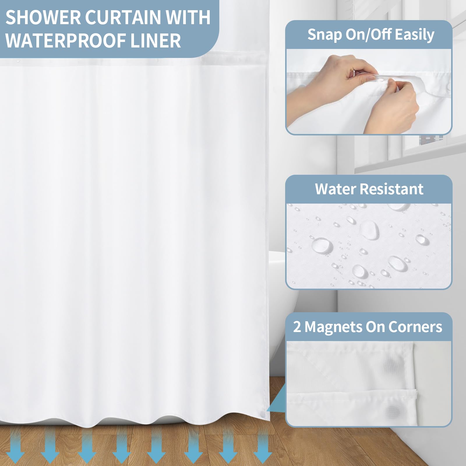 Muuyi opening ring design allows easy hanging in seconds.