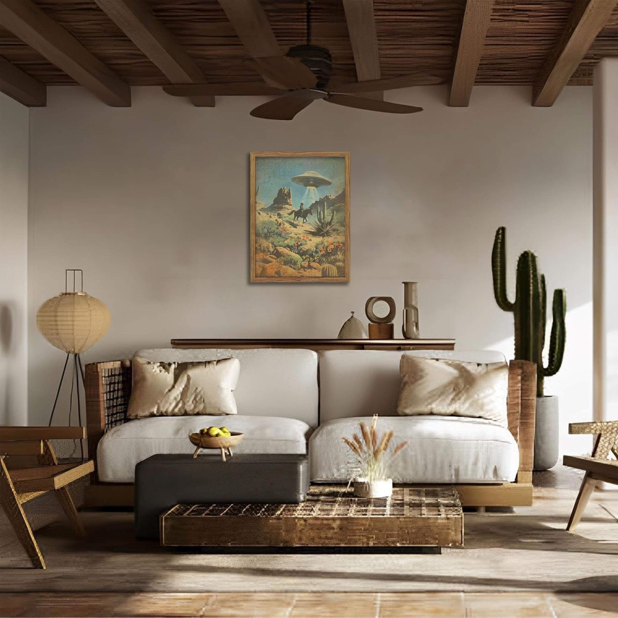 MUWAK framed poster elevates eclectic interiors with bold narrative appeal.
