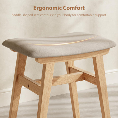 Muwuele vanity stool linen cover provides breathable fabric and easy care