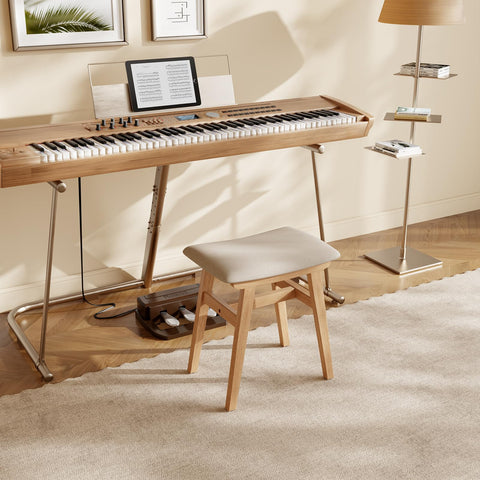 Muwuele vanity stool is versatile for multiple rooms and uses