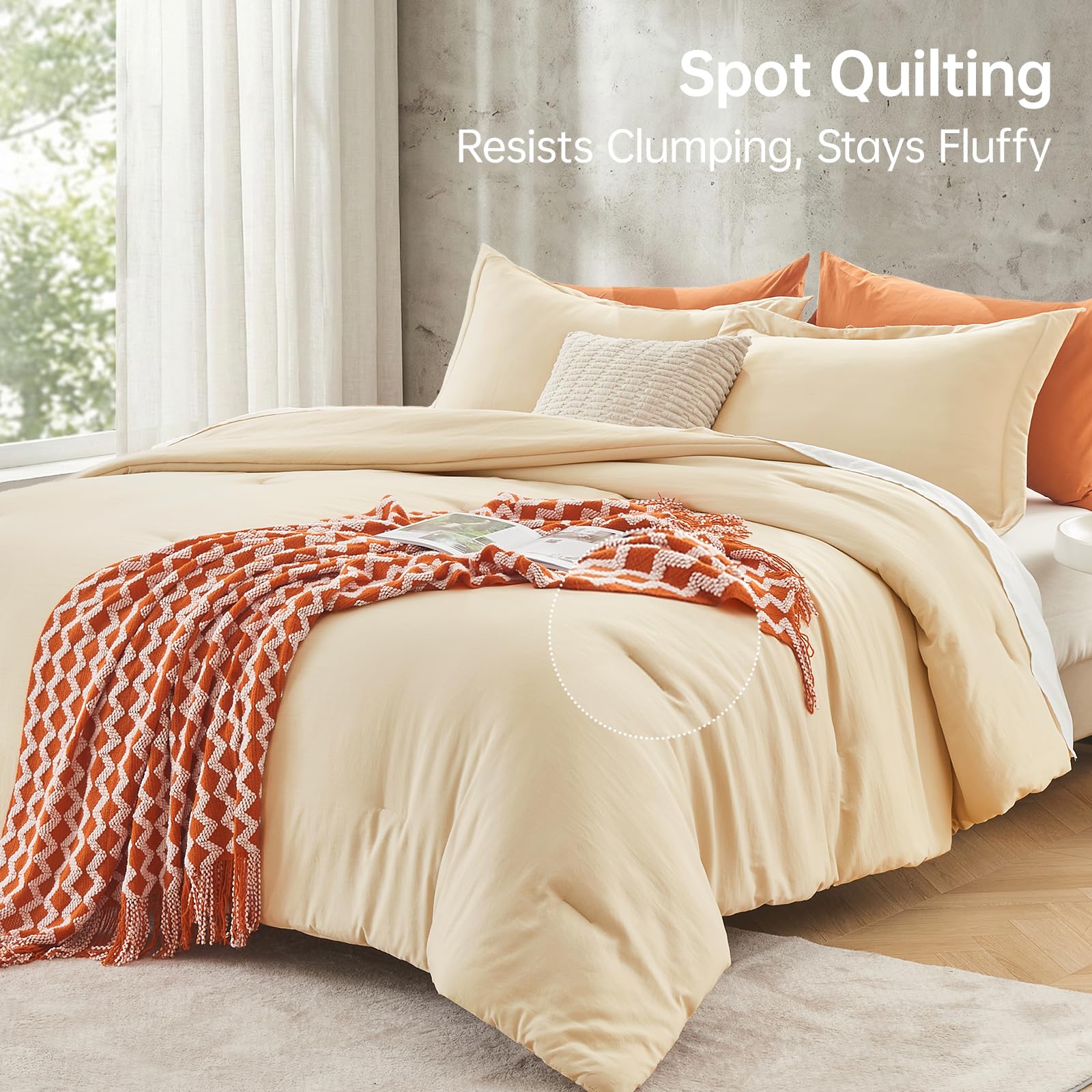 MUXHOMO All-season bedding showcases breathable warmth and comfort.