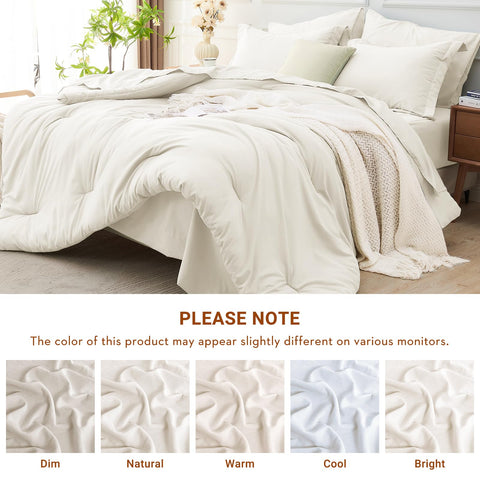 MUXHOMO full bed-in-a-bag set simplifies bedroom setup.