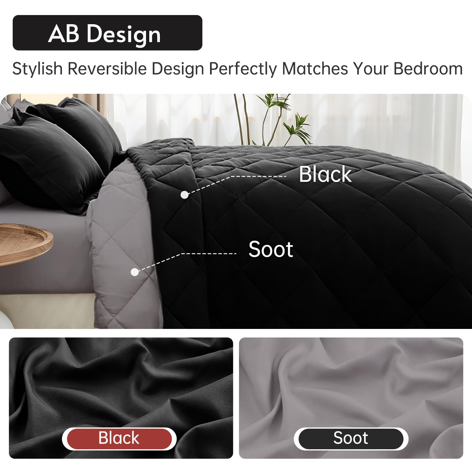 MUXHOMO comforter with 88x88 size fits queen beds for cozy warmth and balanced loft