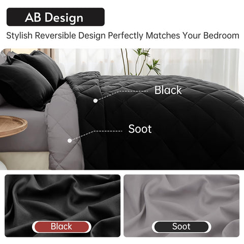 MUXHOMO comforter with 88x88 size fits queen beds for cozy warmth and balanced loft