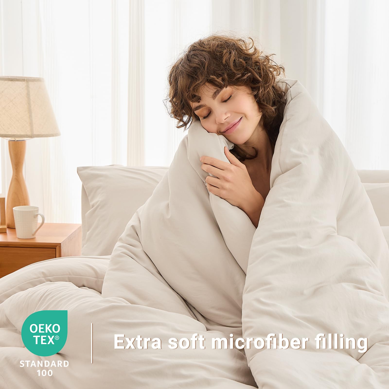 MUXHOMO fitted-sheet-14-inch-pocket close-up demonstrates a snug fit on most mattresses for secure sleep