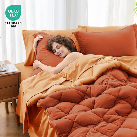MUXHOMO fitted sheet with 14-inch pocket shown for a snug fit